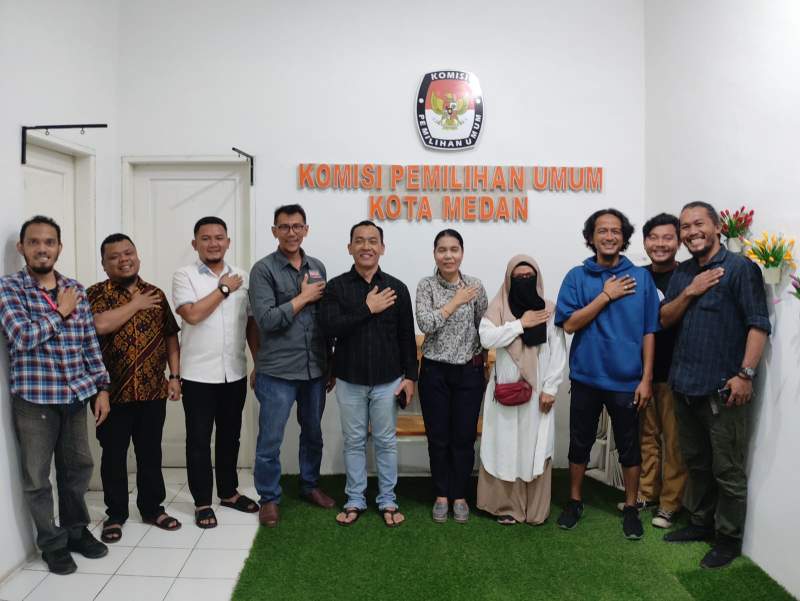 PFI Medan Silaturahmi Ke Kantor KPU Kenalkan Pengurus Baru