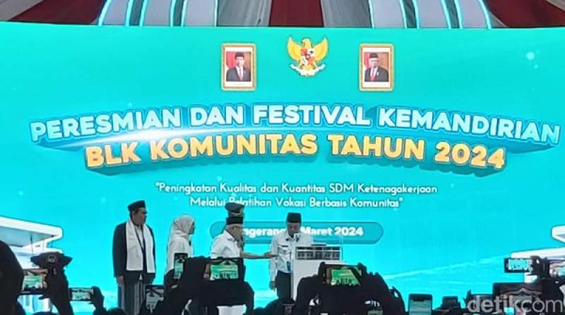 Kunjungi Rajeg, Wapres Resmikan BLK Ponpes  Darul Archam Rajeg