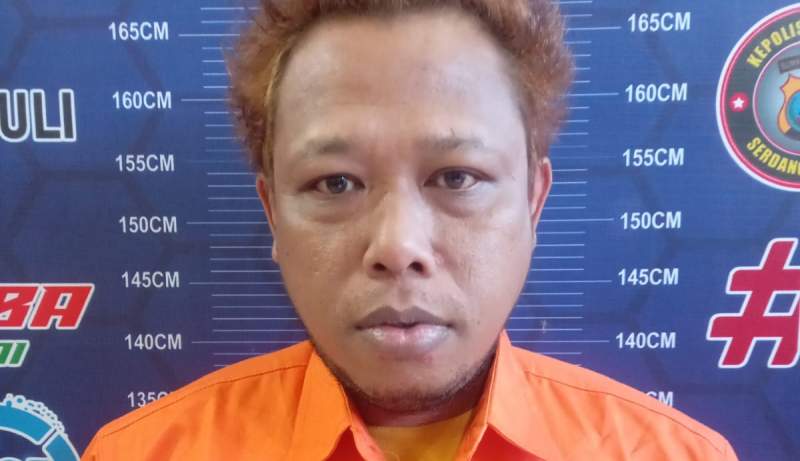 Pengedar Sabu Rambut Perang Asal Serdang Bedagai Ditangkap