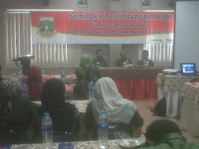 Birokesra Banten Gelar Semiloka Perlindungan Anak
