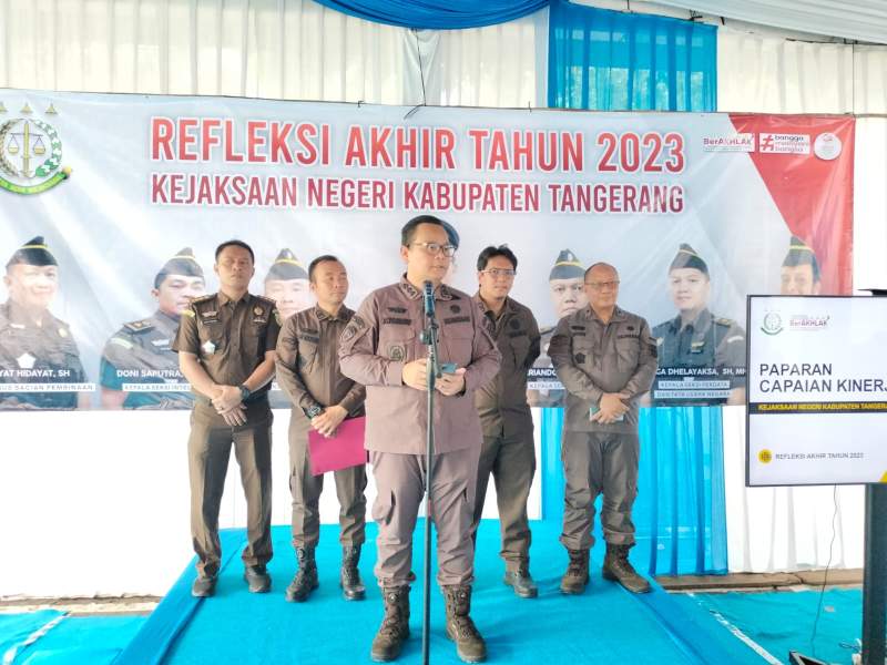Refleksi Akhir Tahun, Kejari Kab Tangerang Paparkan Capaian Kinerjanya