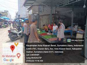 Sipropam Polres Asahan Kampanye dan Ajak Masyarakat di Pasar Pagi Ikut Vaksinasi