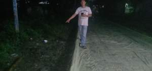 Proyek Betonisasi Provinsi di Taman Kirana Surya Dikerjakan Asal Jadi