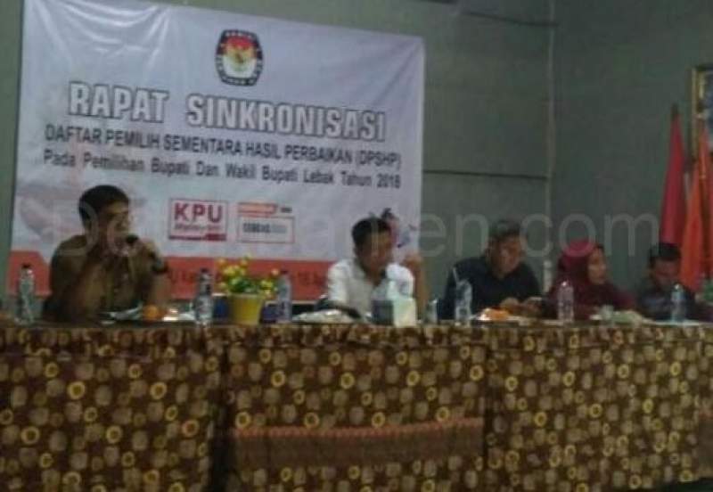 KPU Lebak Gelar Sinkronisasi DPS