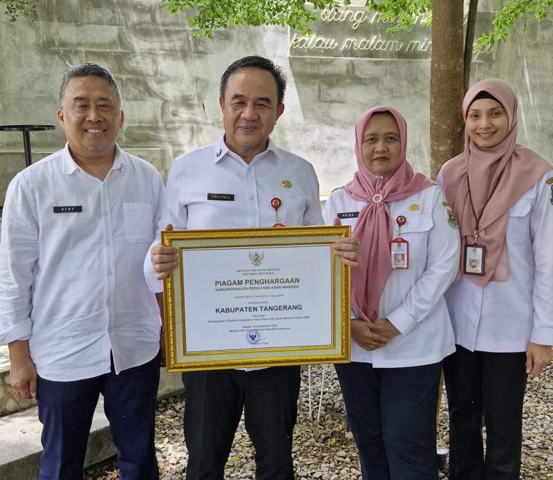 Pemkab Tangerang Raih Penghargaan di Bidang HAM