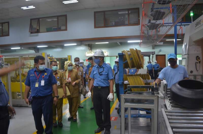 Tim Satgas Covid-19 Kabupaten Tangerang Kunjungi PT Gajah Tunggal