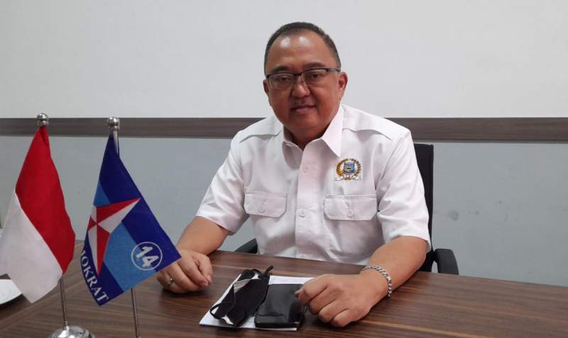 Ketua Fraksi Demokrat DPRD Kota Tangsel, Rizki Jonis.
