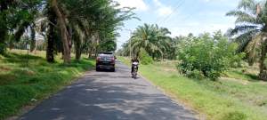 Jalan SMA Negeri Sei Rampah aspal hotmix.