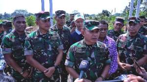 Dandim 0510/Tigaraksa sambut Kunker KASAD di food estate Palasari
