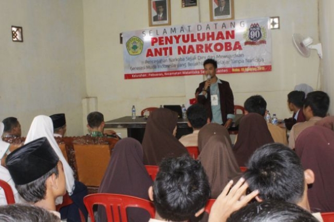 Kelompok 90 KKM Untirta Serang Gelar Penyuluhan Anti Narkoba