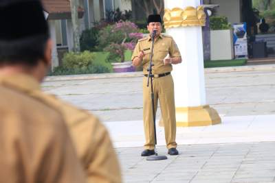 Pimpin Apel Pagi, Sekda Minta ASN Jaga dan Tingkatkan Performa Kinerja&nbsp;