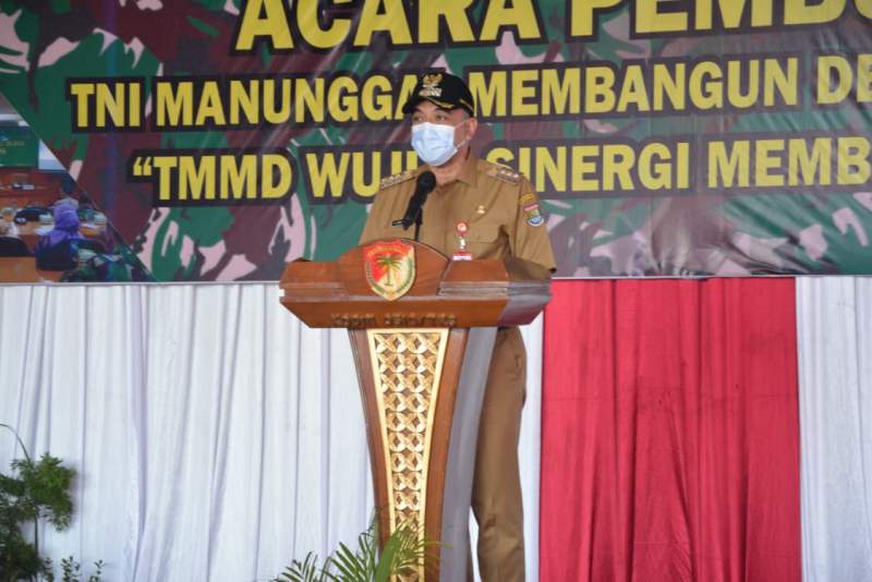 Zaki Resmi Buka Kegiatan TMMD di Jambe