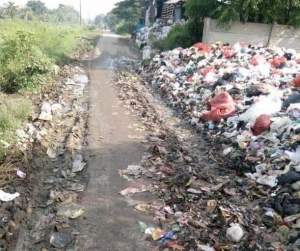 Ruas Jalan yang di Jadikan TPS dadakan