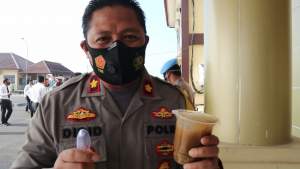 Menjaga Stamina Tetap Fit, Personel Polres Serang Diberi Extra Puding