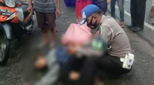 Lansia asal Serdang Bedagai tewas ditabrak motor, Kamis (27/5/2021).(istimewa).