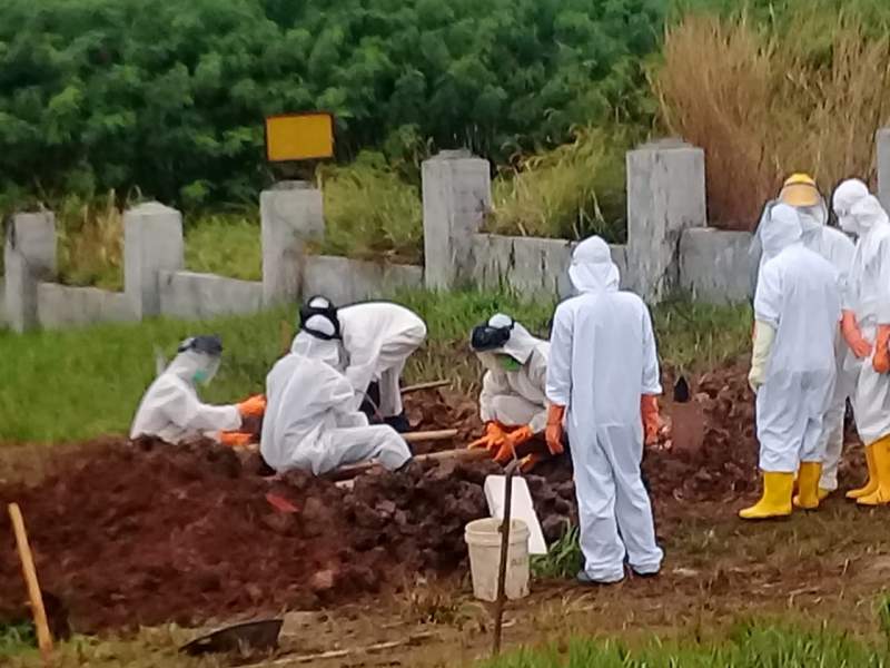 Lokasi pemakaman Buni Ayu lahan yang disiapkan oleh Pemkab Tangerang.