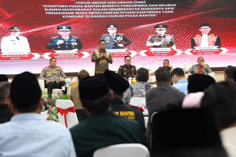 Gubernur Banten Andra Soni Pimpin Deklarasi Tolak Aksi Premanisme
