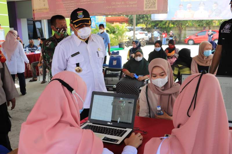 Keluahan Sukamulya Targetkan Vaksinasi Sebanyak 410 Dosis Sebulan