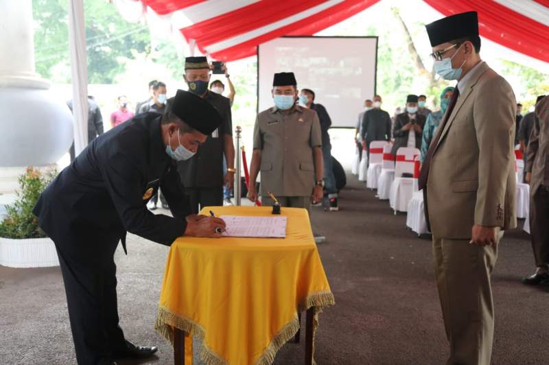 Sah, Walikota Serang Lantik Nanang Saefudin jadi Sekda Kota Serang