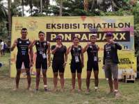 Atlet&nbsp;Cabang Olahraga (Cabor) Triathlon, pada PON XX, di Papua