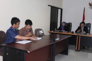 Ahmad Priatna salah satu pemohon KI saat sidang KI Banten.