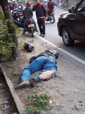 Pegawai Kecamatan Pasar Kemis Tewas Diseruduk Truk saat Touring