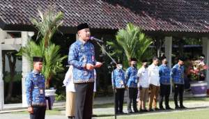 wakil bupati pada upacara HKN