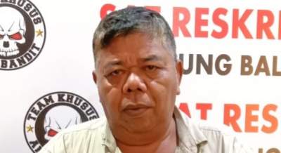  Tersangka pemerasan M Zein ditangkap Polres Tanjung Balai, Kamis (17/6/2021).(istimewa).