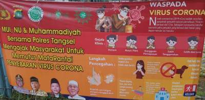 Tokoh Agama Dukung Kapolres Tangsel Jalankan Physical Distancing dan Maklumat Kapolri