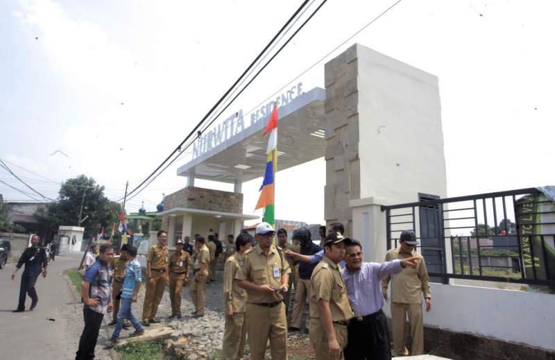 Wali Kota Tangerang Arief R. Wismansyah monitoring Nurwita Kreo Residence.
