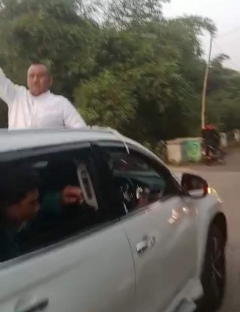 Konvoi Kemenangan Calon Kades Badak Anom Dinilai Melanggar