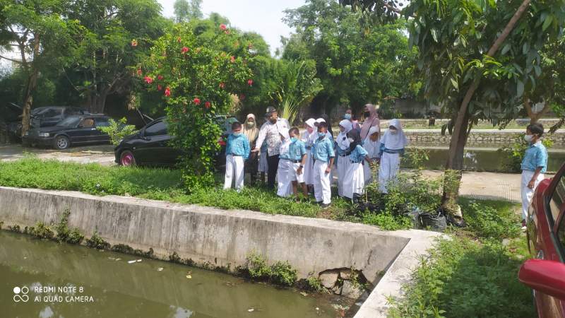 Berikan Edukasi Tentang  Air Limbah, Dinas Perkimtan Ajak Siswa Observasi Lapangan