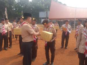 Kodim 0510/Tigaraksa Ikuti Upacara Penutupan Pramuka di Kempa I Buperta Cibubur