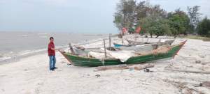 Inilah lokasi cabang olahraga voli pantai PON ke XXI Aceh - Sumatra Utara di kawasan wisata pantai cermin Theme Park.