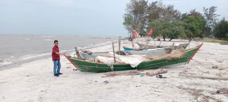 Inilah lokasi cabang olahraga voli pantai PON ke XXI Aceh - Sumatra Utara di kawasan wisata pantai cermin Theme Park.