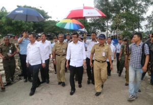 Pasca Penertiban Menteri Hukum dan HAM Meninjau Lokasi RPA di Tanah Tinggi