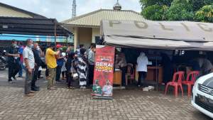 Polsek Pasar Kemis Gerai Vaksinasi Presisi