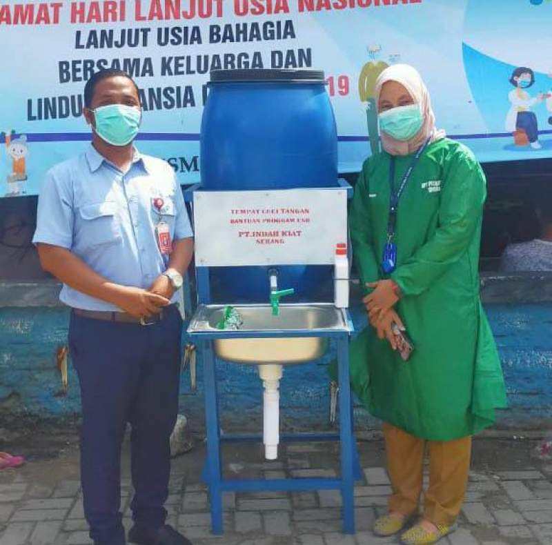 Cegah Penyebaran Covid 19, IKPP Serang Distribusikan Bantuan Tempat Cuci Tangan