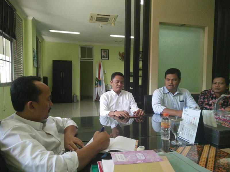 Suasana audiensi Panwaslu dengan Wakil Bupati Lebak 