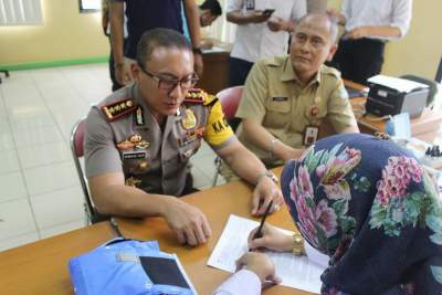 Polres Tangerang Kota Sambut May Day Dengan Pengobatan gratis