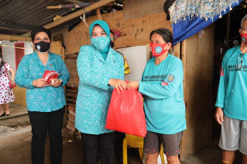 Ketua Umum TP PKK Secara Maraton Sosialisasikan Program PKK Gebrak Masker