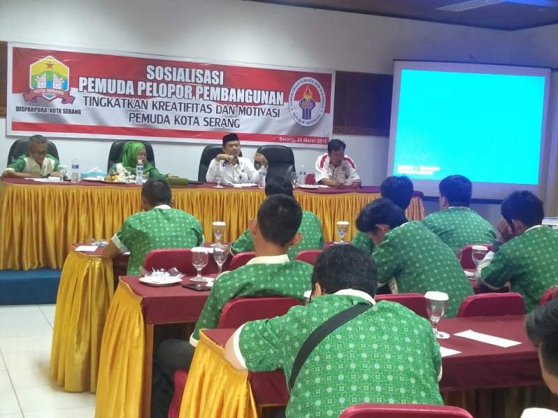 Tingkatkan Kreatifitas Pemuda, Disparpora Kota Serang Gelar Sosialisasi Pemuda Pelopor Pembangunan