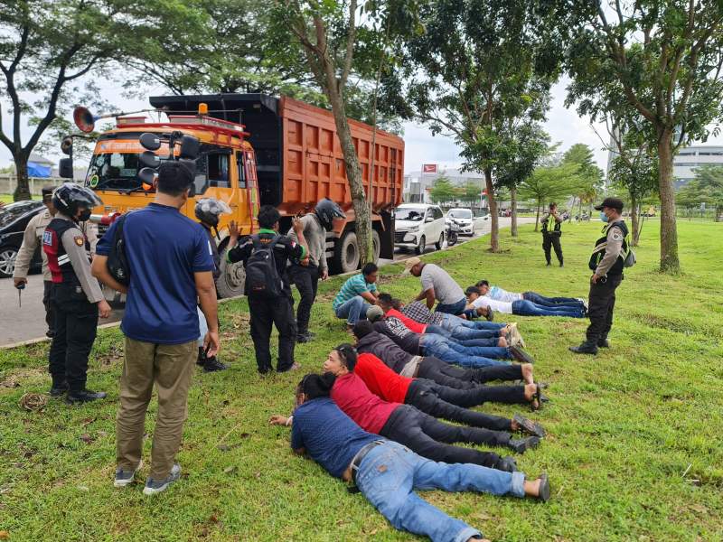 Polda Banten amankan para pelaku debt colector