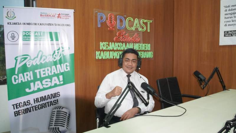 Seksi Intelijen Kejari Kab Tangerang Inovasi Melalui Podcast Cari Terang Jasa