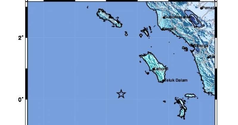 Nias Diguncang Gempa Bumi Kekuatan Magnitudo 6.4