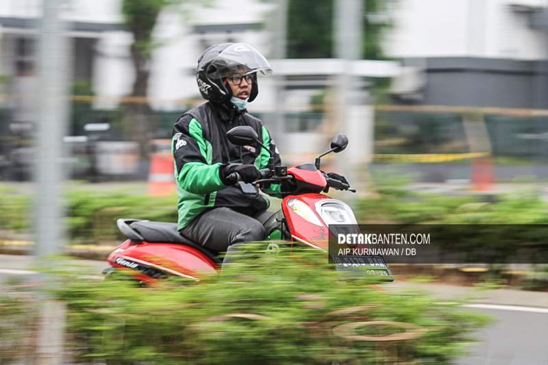 ilustrasi ojek online. (Foto: Aip/detakbanten)