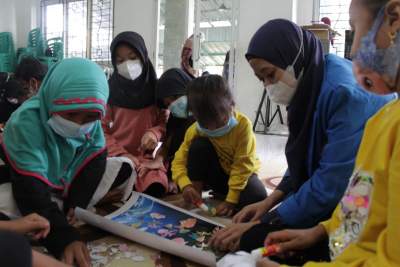 Mahasiswa Unpam Kembangkan Motorik Anak Usia Dini melalui Karya Seni