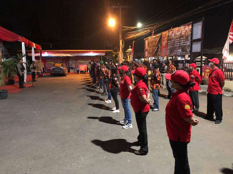 Gandeng Ormas, Kapolsek Balaraja Pimpin Operasi Yustisi Tegakan Aturan PPKM Level 3