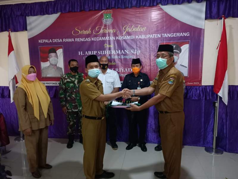 CR Inton Hadiri  Sertijab Kades Rawa Rengas Kosambi