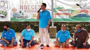 Ketua DPW Partai Gelora Banten Ramadoni saat memberikan sambuatan dalam Rakor BPH DPD Gelora, Minggu (14/2/2021)